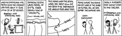 A humorous and quite original observation about the prolific nature of Twitter users, as well as their tendency to put their social network above all else - even personal safety. (The observation being that modern networking technology has made it possible for the news of an earthquake to travel faster than the actual event).
Not satisfied with this witty and fresh commentary - the Author draws it out with some filler in the form of pseudoscience and diagrams. While one would never actually trust the merits of his claims, facts or references, they serve as a playful distraction on the road to the punchline.