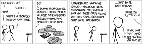 One male (the Author) describes his fond reverence for modern digital storage devices, specifically a MicroSD card owned by his male companion. He even goes so far as to admit the device sexually arouses him. The owner then states that if the card becomes lodged in the aroused man’s anus, he will not aid in its removal.
Survey: what other computing devices do you think the Author has inserted into his rectum? One male (the Author) describes his fond reverence for modern digital storage devices, specifically a MicroSD card owned by his male companion. He even goes so far as to admit the device sexually arouses him. The owner then states that if the card becomes lodged in the aroused man’s anus, he will not aid in its removal.
Survey: what other computing devices do you think the Author has inserted into his rectum?